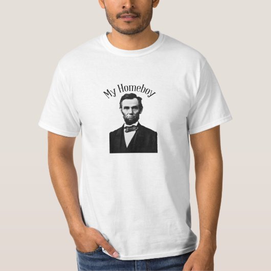 Mijn Homeboy Abraham Lincoln t-shirt (Voorkant)