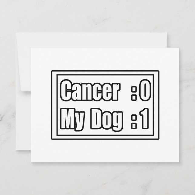 Mijn hond Beat Cancer (Scorebord) (Voorkant)