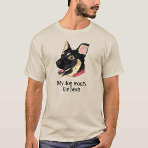 Mijn hond blaft het beste   Grappige Duitse herder T-shirt