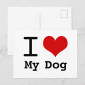 Mijn hond briefkaart (Voorkant / Achterkant)