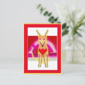 Mijn hond Buddy en Hart, ansichtkaart Briefkaart (Staand voorkant)