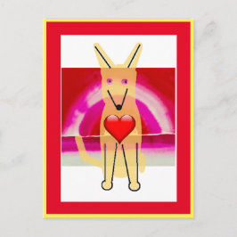 Mijn hond Buddy en Hart, ansichtkaart Briefkaart