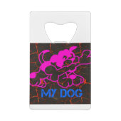 mijn hond creditkaart flessenopener (Achterkant)