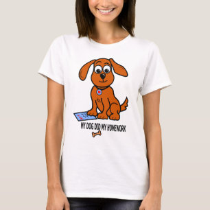 Mijn hond deed mijn T-shirt voor thuiswerk