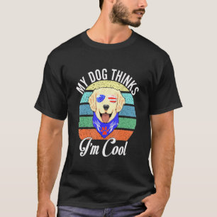 Mijn hond denkt aan het wolkfeest op 4 juli t-shirt