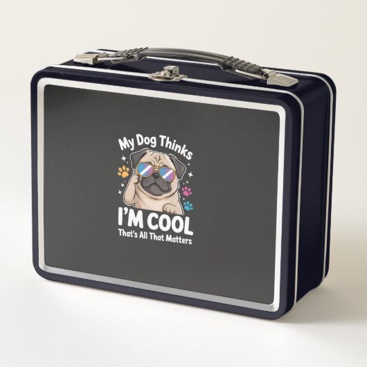 Mijn hond denkt dat ik cool ben dat is alles wat t (Voorkant)
