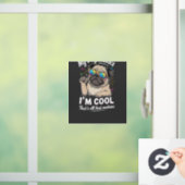 Mijn hond denkt dat ik cool ben dat is alles wat t raamsticker (Huis)