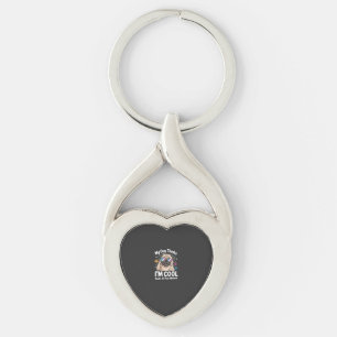 Mijn hond denkt dat ik cool ben dat is alles wat t sleutelhanger