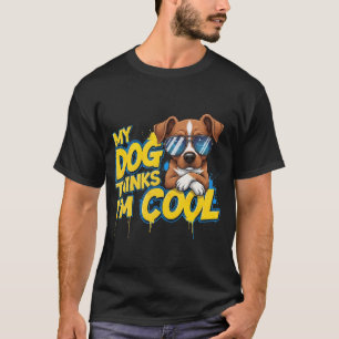 Mijn hond denkt dat ik cool ben - Golden Retriever T-shirt