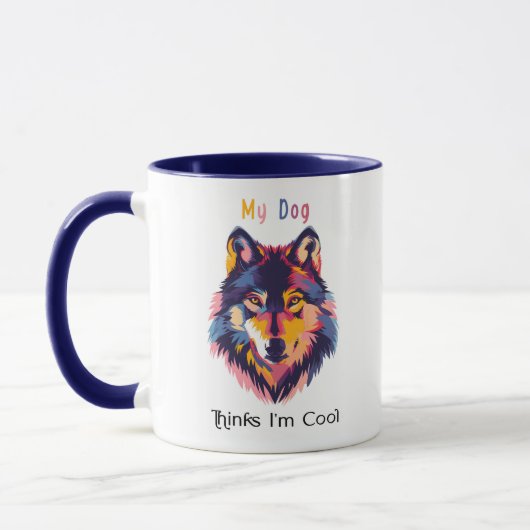 Mijn hond denkt dat ik cool ben mok – Grappige ser (Links)