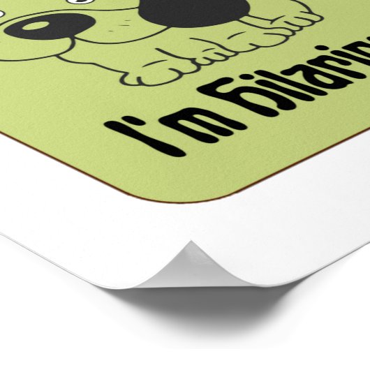 Mijn hond denkt dat ik Hilarious Pet Funny ben Poster (Hoek)