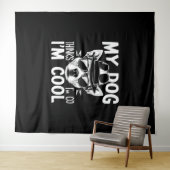 Mijn hond denkt dat ik kool ben wandkleed (In Situ (horizontaal))