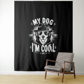 Mijn hond denkt dat ik kool ben wandkleed (In situ)