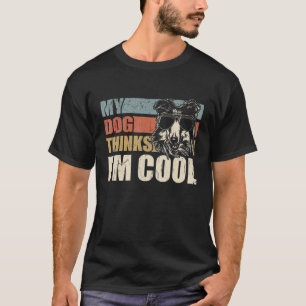 Mijn hond denkt dat ik koude, ruw Collie Retro pap T-shirt