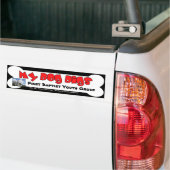 Mijn hond Digs Fundraising Bumpersticker (Op Truck)