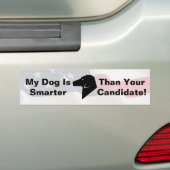 Mijn hond Dog is slimmer Amerikaanse vlag Bumperst Bumpersticker (Op auto)