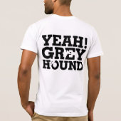 Mijn hond draait kop Greyhound T-shirt (Achterkant)
