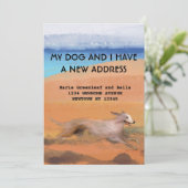 Mijn hond en ik hebben de aankondiging verplaatst (Staand voorkant)