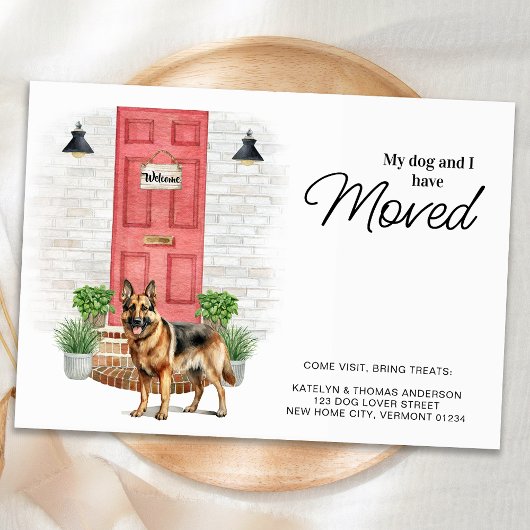 Mijn hond en ik hebben de Duitse herder verhuisd Aankondiging