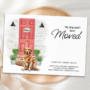 Mijn hond en ik hebben de Golden Retriever verhuis Aankondiging