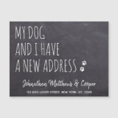 Mijn hond en ik hebben de nieuwe adresaankondiging (Voorkant)