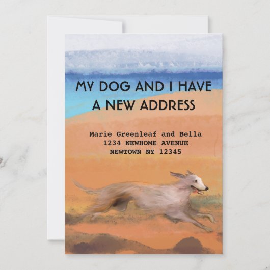 Mijn hond en ik hebben een mededeling aankondiging (Voorkant)