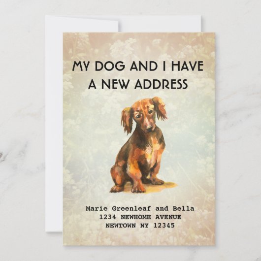 Mijn hond en ik hebben een mededeling aankondiging (Voorkant)