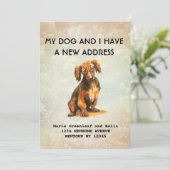 Mijn hond en ik hebben een mededeling aankondiging (Staand voorkant)