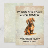 Mijn hond en ik hebben een mededeling aankondiging (Voorkant / Achterkant)