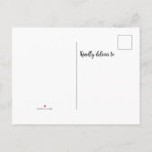 Mijn hond en ik hebben een nieuw adres aankondigingskaart (Achterkant)