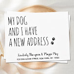 Mijn hond en ik hebben een nieuwe adreshond. briefkaart<br><div class="desc">Mijn hond en ik hebben een nieuw adres! Laat je beste vriend je beweging aankondigen met deze schattige en grappige koninklijke kaartje. Geef namen een persoonlijk tintje met de hond en je nieuwe adres. Deze nieuwe adresaankondigingskaart van de hond is een must voor alle hondenmoeders, hondenvaders en hondenliefhebbers! COPYRIGHT ©...</div>