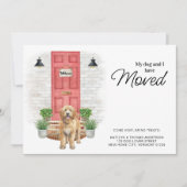 Mijn hond en ik hebben Golden Doodle verhuisd Aankondiging (Voorkant)