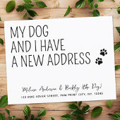 Mijn hond en ik hebben verhuisd New Address Pet Mo Aankondiging