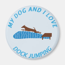 Mijn hond en ik hou van Dock Jumping