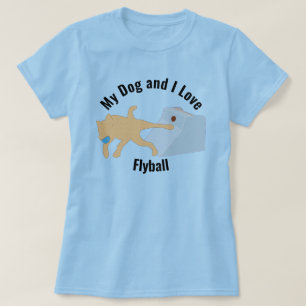 Mijn hond en ik hou van Flyball Box T-shirt