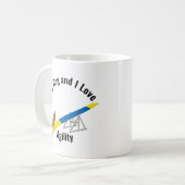 Mijn hond en ik houden van Agility Boxer Koffiemok (Voorkant links)