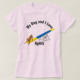 Mijn hond en ik houden van Agility Boxer T-shirt