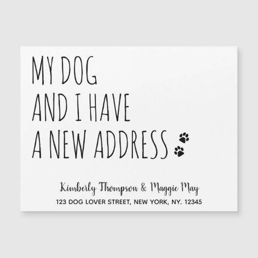 Mijn hond en ik Nieuwe Adres Dog Bewegende Aankond (Voorkant)