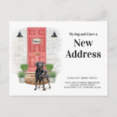 Mijn hond en ik richten zich op Black Labrador Mov Aankondigingskaart (Voorkant)