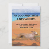 Mijn hond en ik zijn verhuisd Aankondiging (Voorkant)