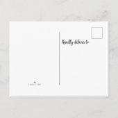 Mijn hond en ik zijn verhuisd aankondigingskaart (Achterkant)