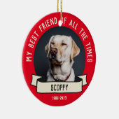 Mijn hond foto keramisch ornament (Rechts)