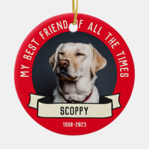 Mijn hond foto keramisch ornament