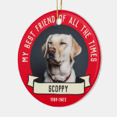 Mijn hond foto keramisch ornament (Links)