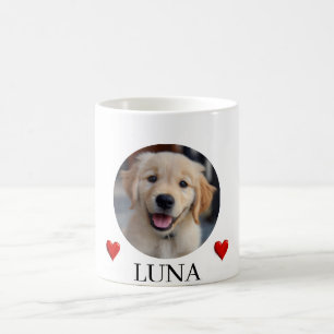 Mijn hond gepersonaliseerde foto- en naam mok met 