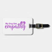 Mijn hond heeft empathie bagagelabel (Voorkant horizontaal)