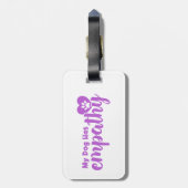 Mijn hond heeft empathie bagagelabel (Achterkant verticaal)