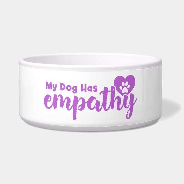 Mijn hond heeft empathie voerbakje (Voorkant)