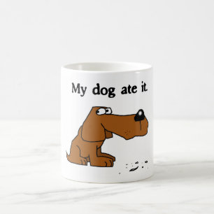 "Mijn hond heeft het opgegeten" mok