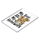 Mijn hond heeft mijn huiswerk gegeten notitieboek (Linkerzijde)